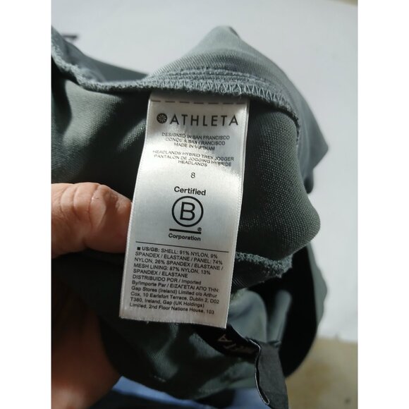 Athleta Headlands Hybrid Trek Joggers Size 8 Gray UPF 50+ Abrasion Resistant - Picture 6 of 10